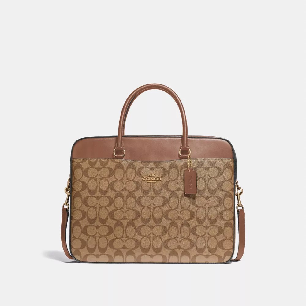 COACH® Outlet COACH® Outlet Laptop Bag In Signature Canvas