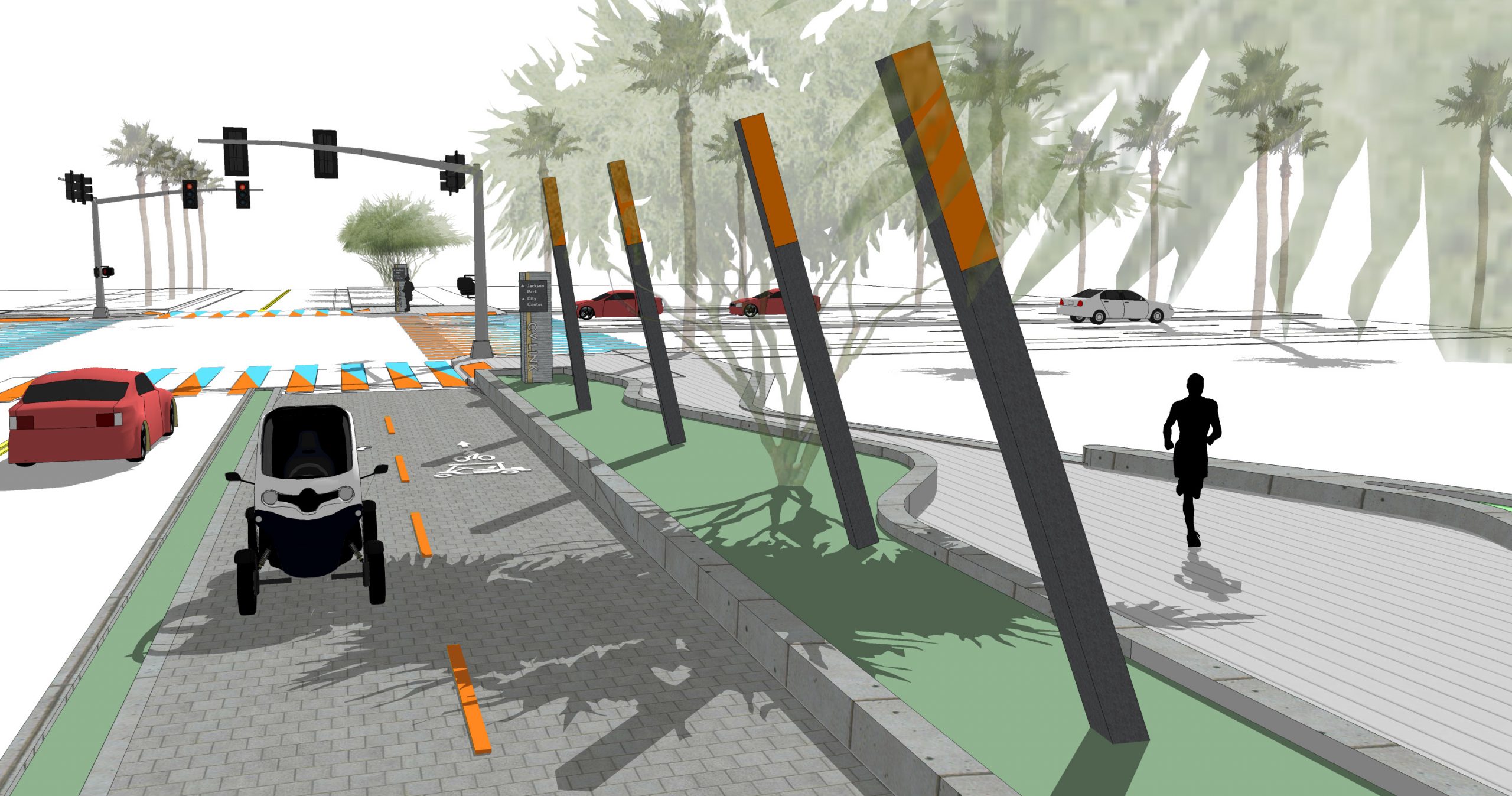 Renderings CV Link Coachella Valley Alternative Transportation Route