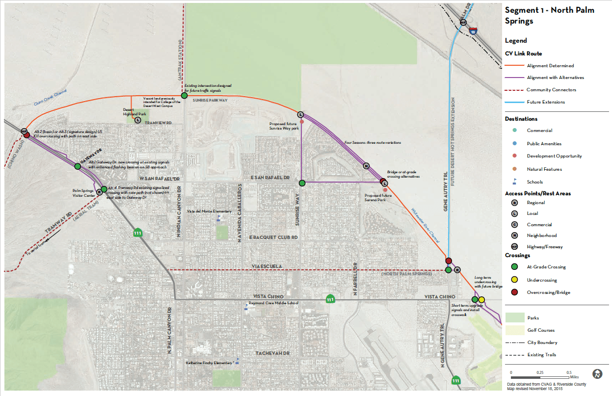 Maps CV Link Coachella Valley Alternative Transportation Route