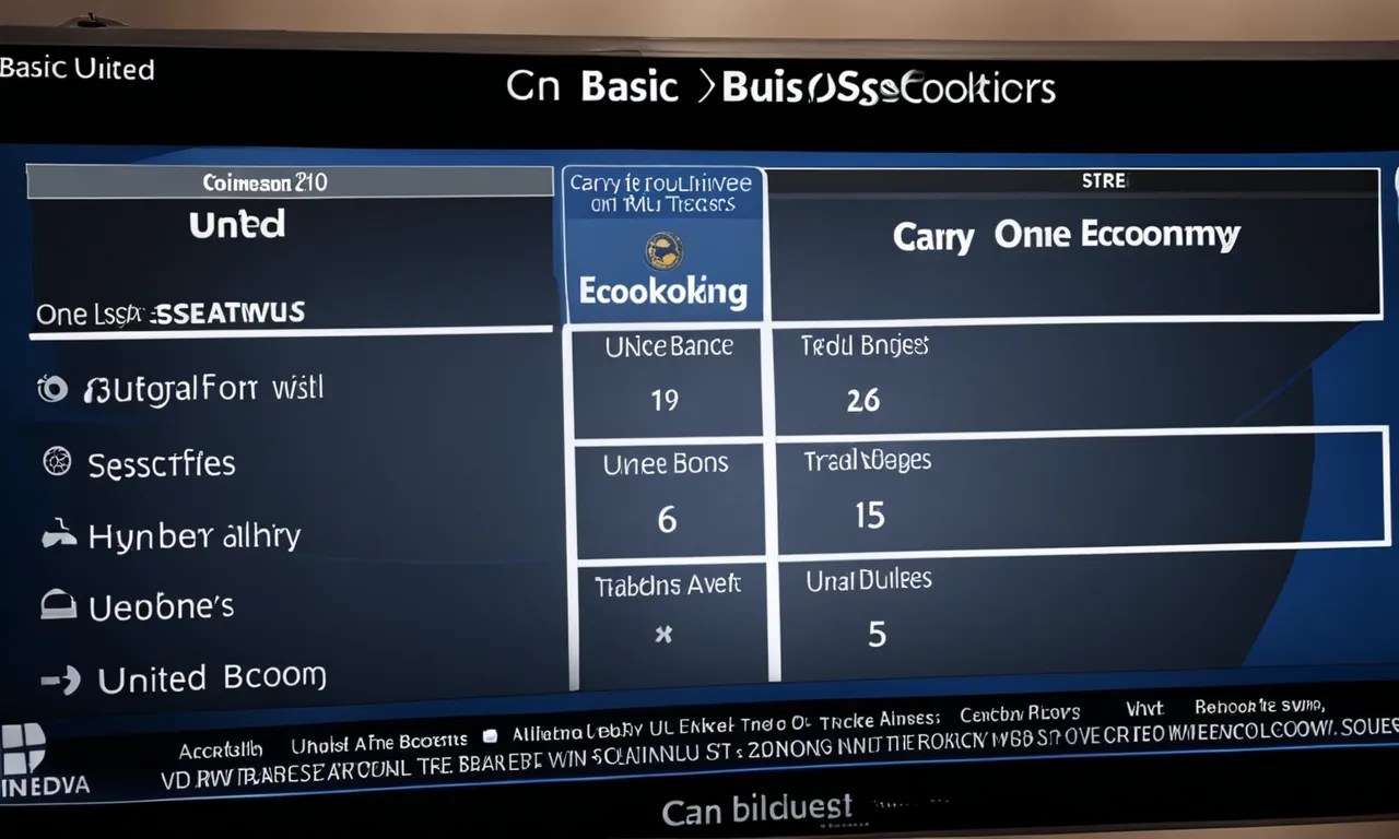 United Airlines' Basic Economy CarryOn Policy What You Need To Know
