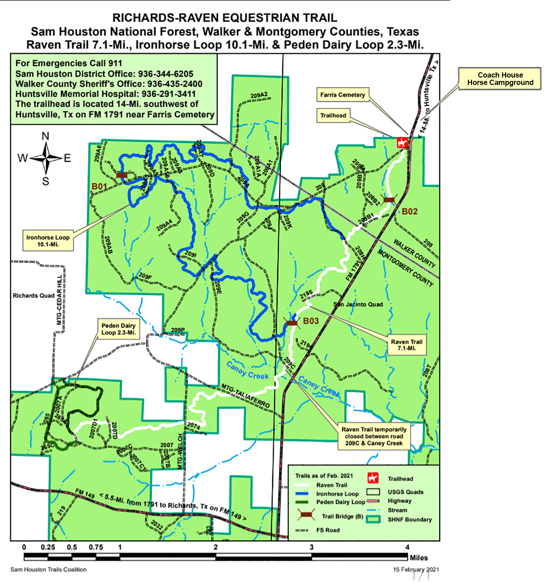 Trail Info & Map Coach House Horse Campground