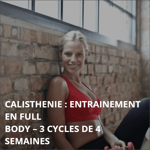 Programme full body Progression en 3 cycles Coach Me App