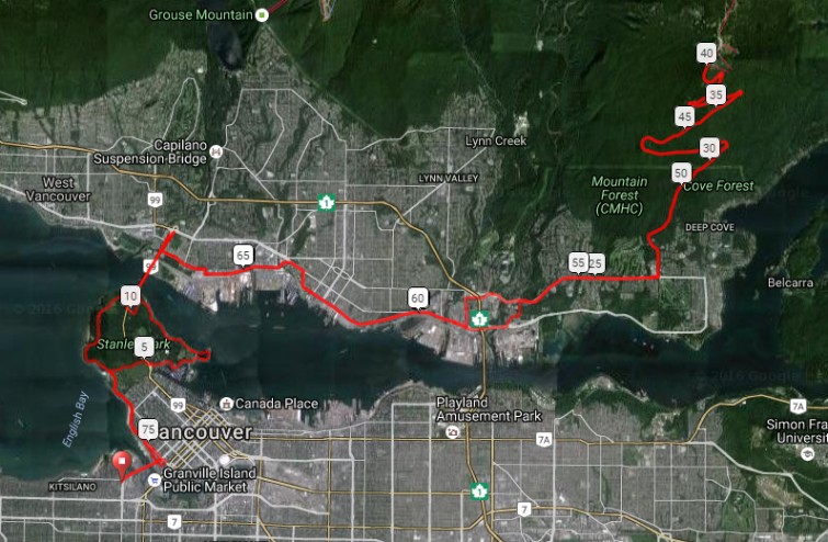 Bike Routes Lower Mainland 2025