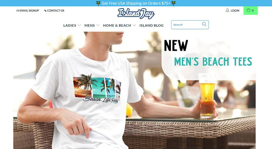 Facebook Ads for Fashion Client Island Jay Coalition