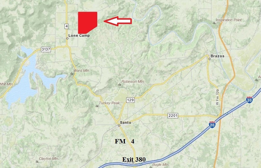 Micro Map 761 AC, Lone Camp, Palo Pinto County, Texas Coalson Real