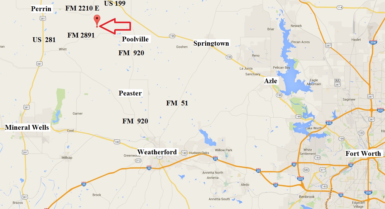 General Map 15 acres, 2540 Leech Rd, Poolville, TX SOLD Coalson
