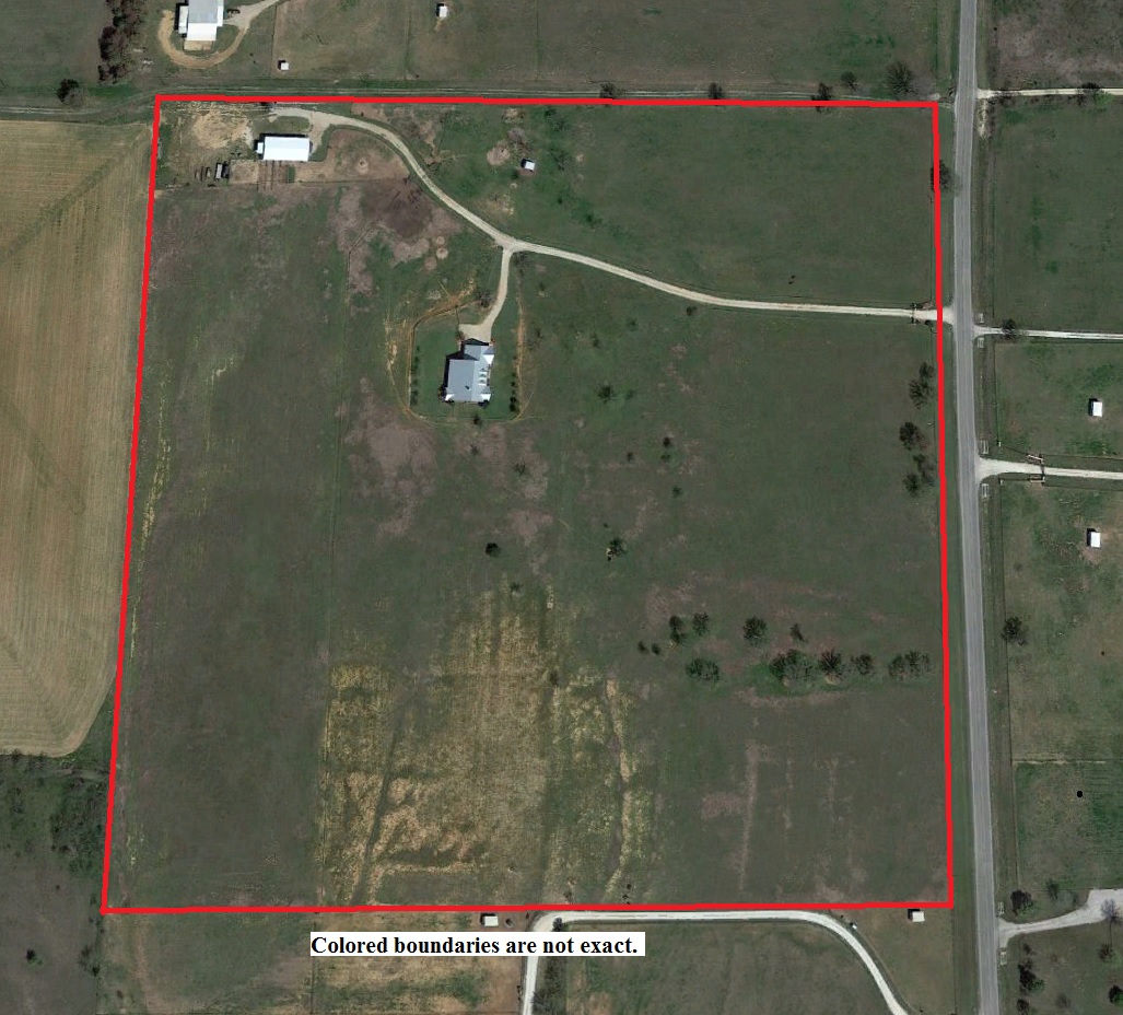 Aerial Plat 40 acre Horse Ranch, 3127 N. FM 113, Weatherford, TX
