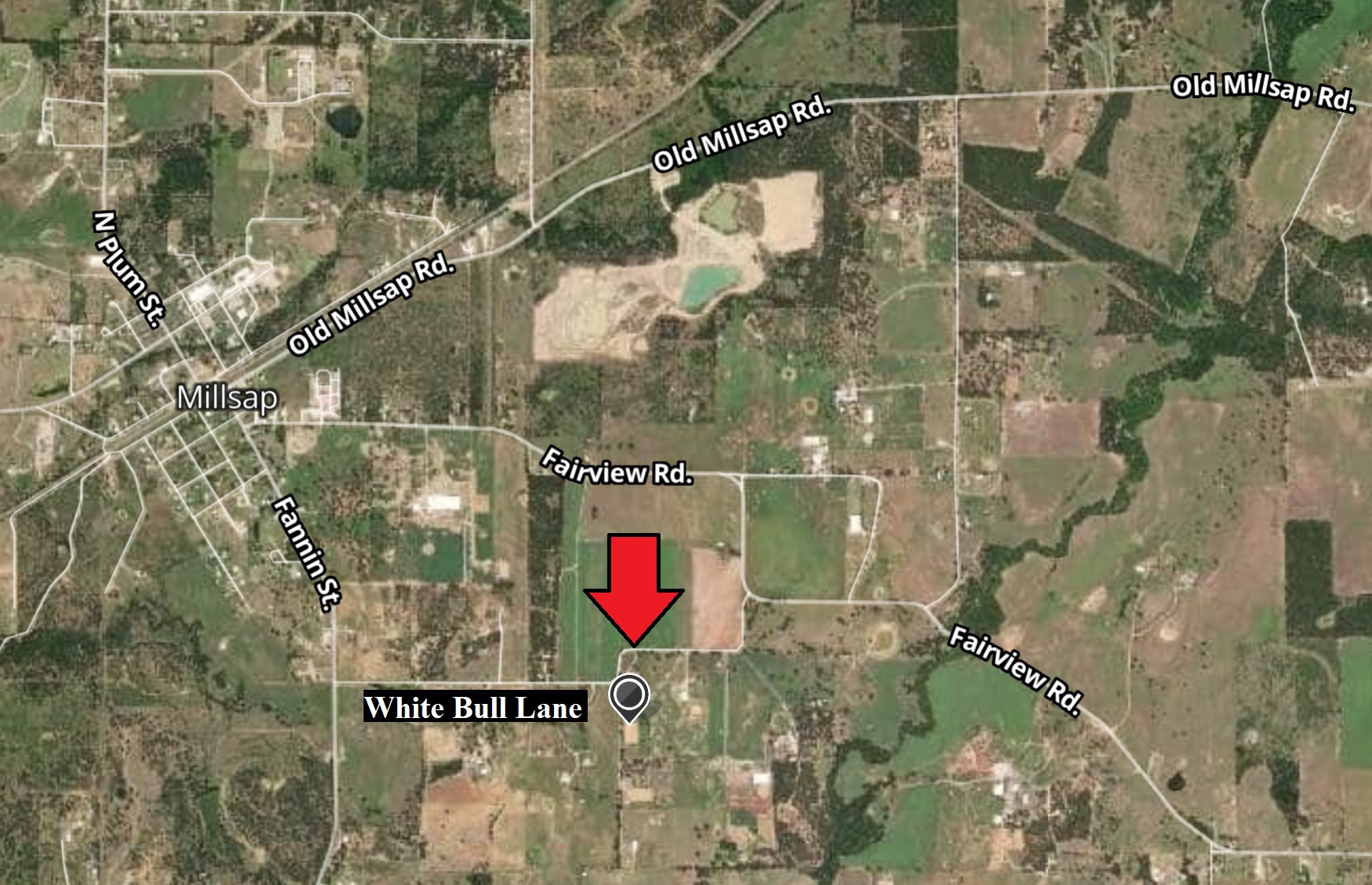 Micro Map 19.9 Acre Beautiful Horse Ranch, Millsap, Parker County