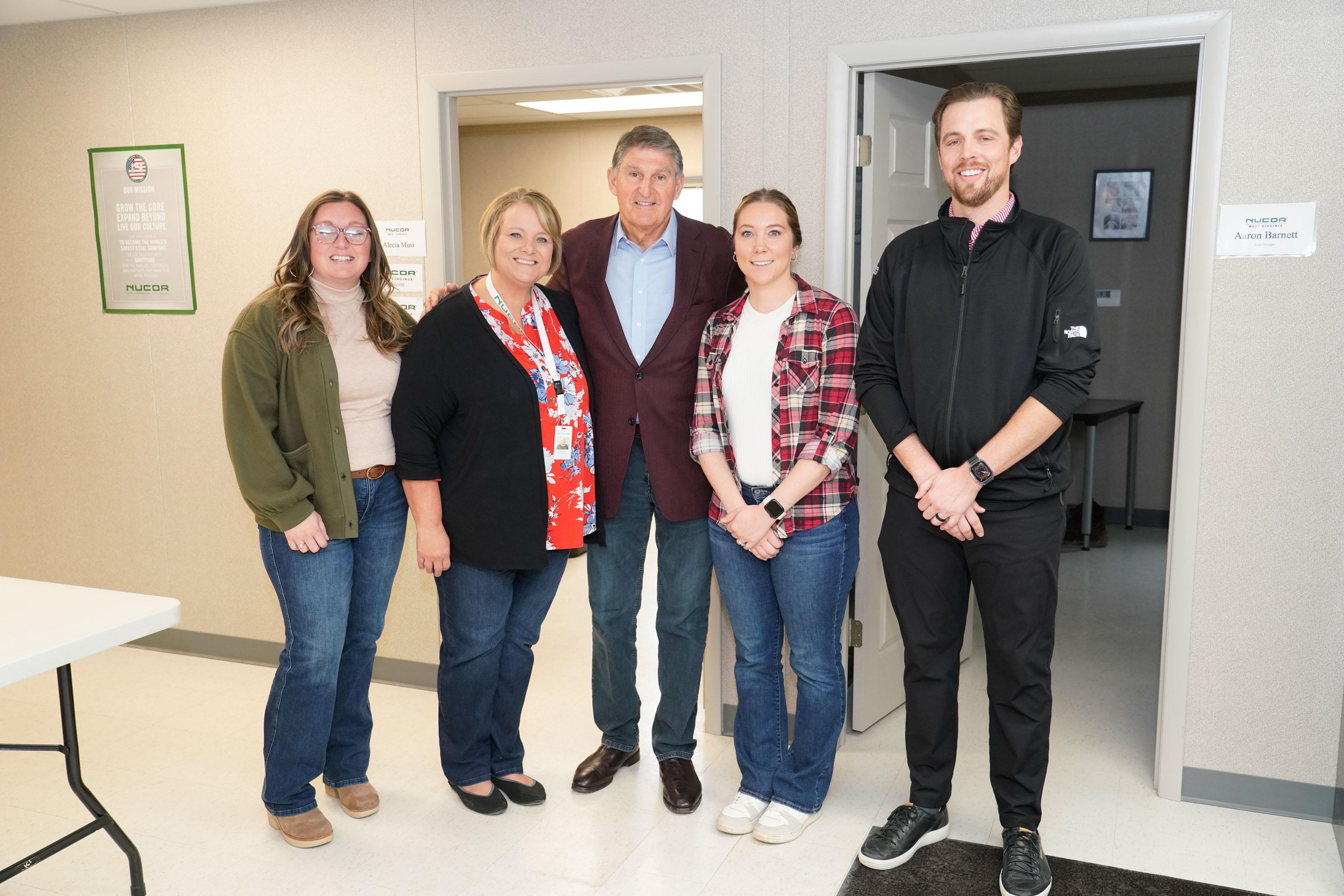 Coal Zoom Manchin Tours Future Site of Nucor's More Than 3 Billion