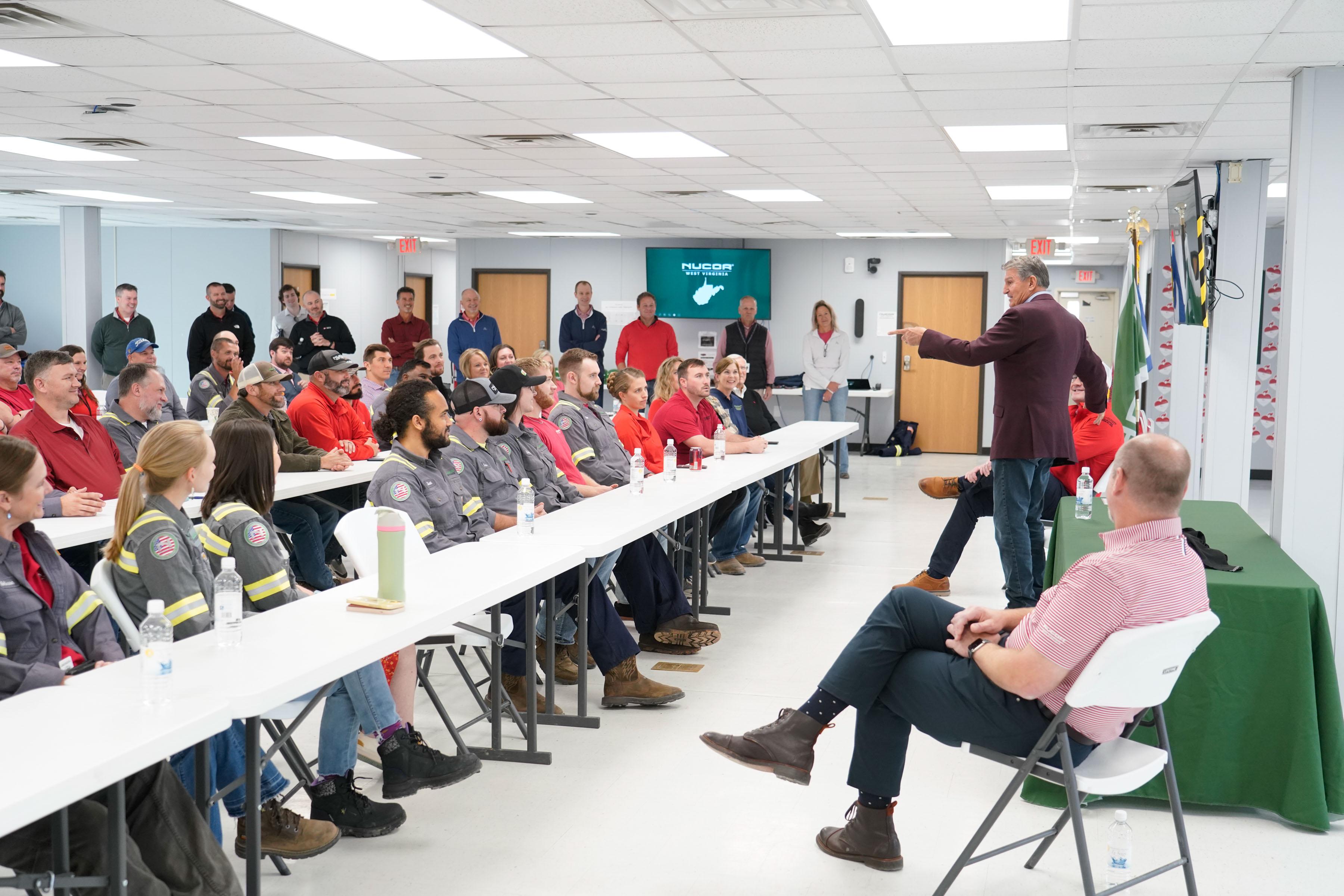 Coal Zoom Manchin Tours Future Site of Nucor's More Than 3 Billion