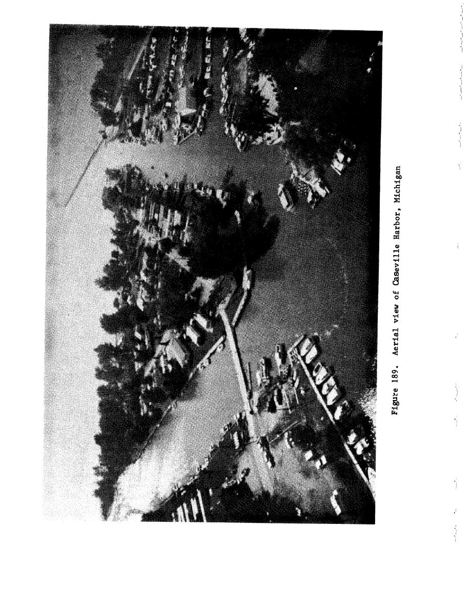 Figure 189. Aerial view of Caseville Harbor, Michigan