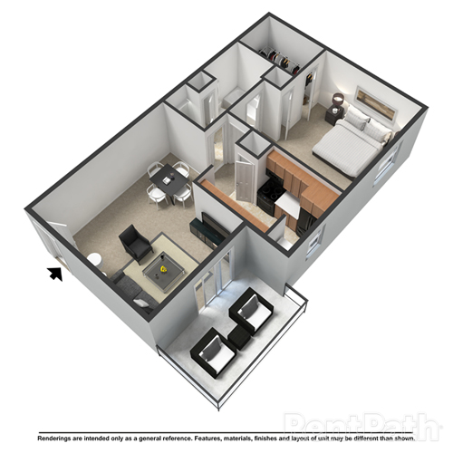 Floor Plans One Bedroom,Studio Apartments Jacksonville FL