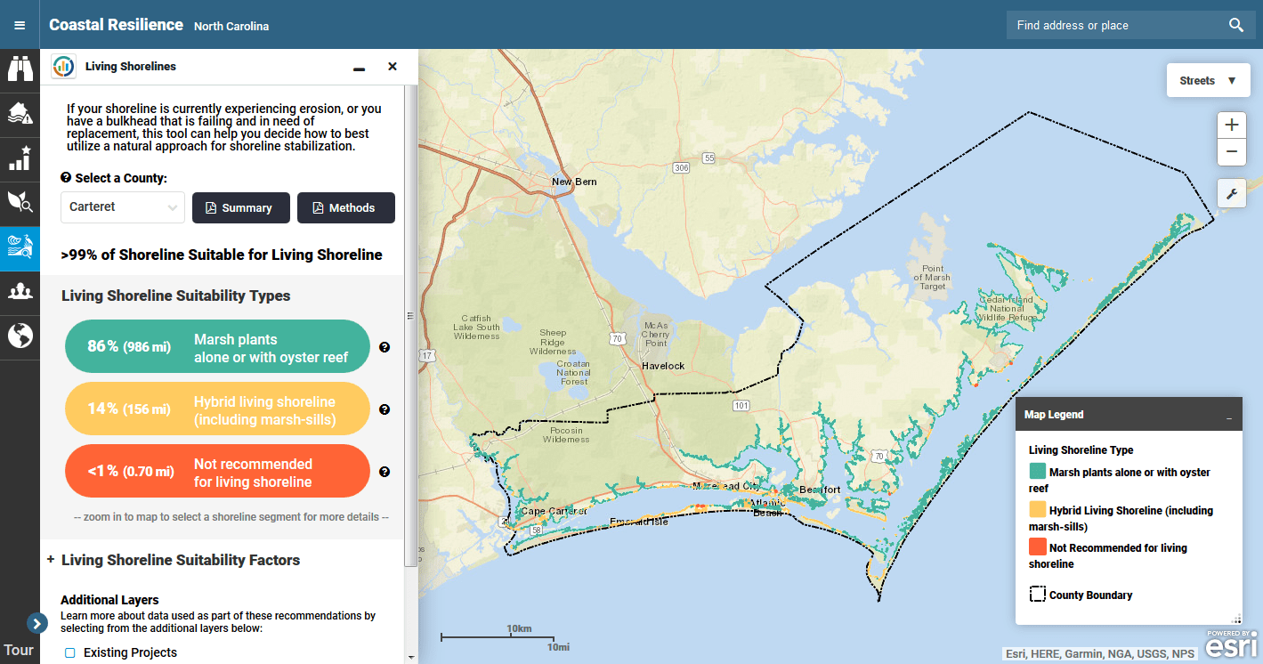 Carteret Map Coastal Resilience