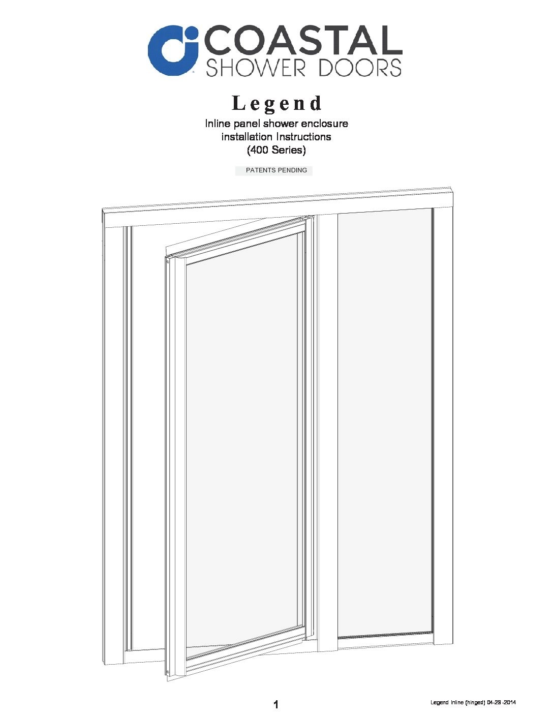 Installation Instructions Coastal Shower Doors