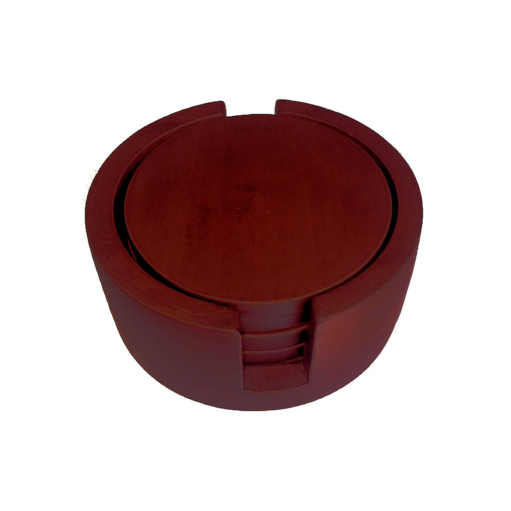 Wood Coaster Holders. Fine stained. Upscale matte finish.