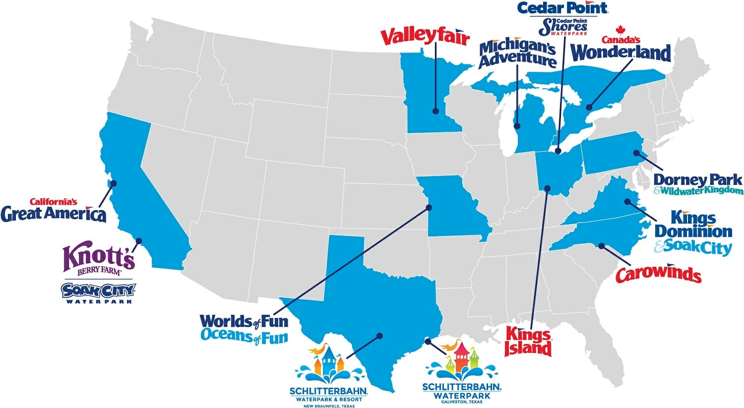 Cedar Fair Announces 2021 Opening Dates For Its Amusement Parks