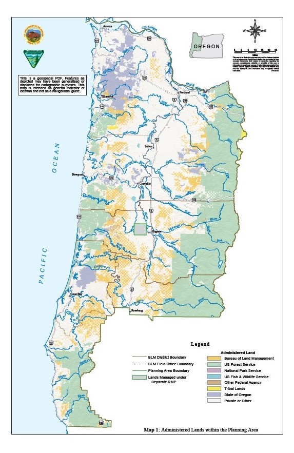 BLM Forest Planning Western Oregon Plans Revision WOPR 1 & 2 Coast