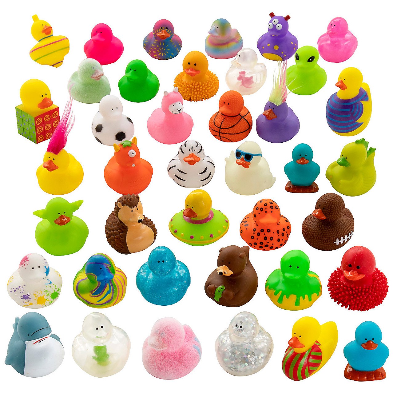 2" RUBBER DUCK ASSORTMENT 500 CT Coast to Coast Entertainment
