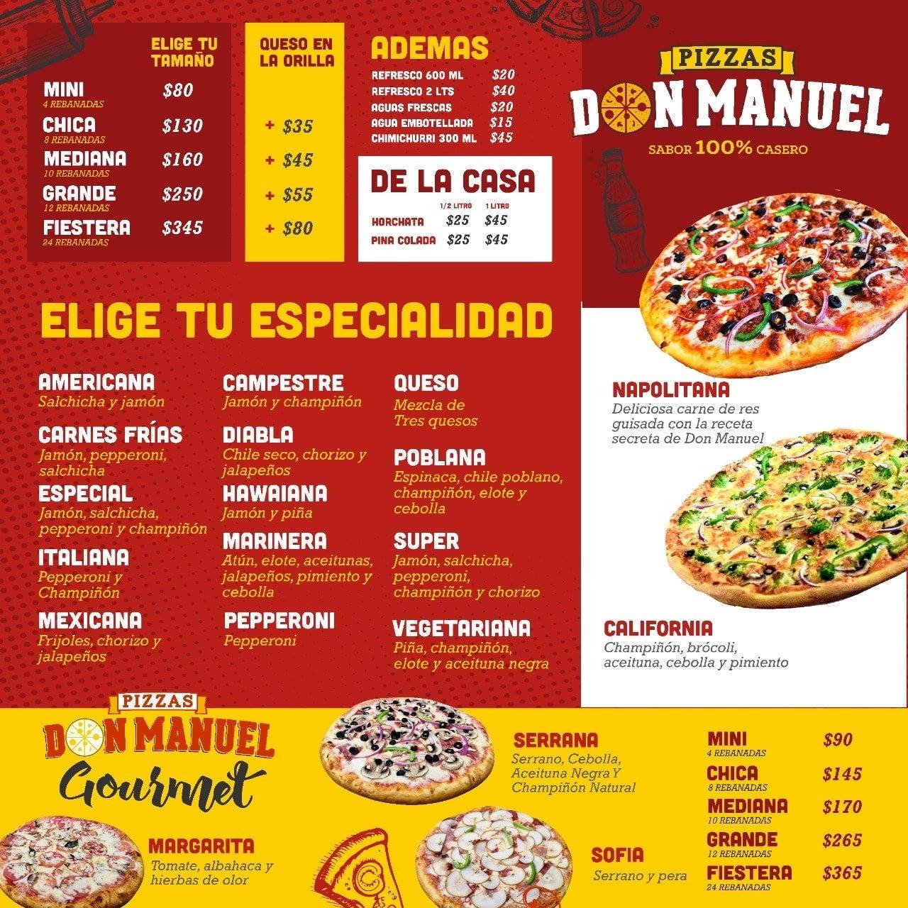 Pizzas Don Manuel Directorio de Negocios en Coatzintla