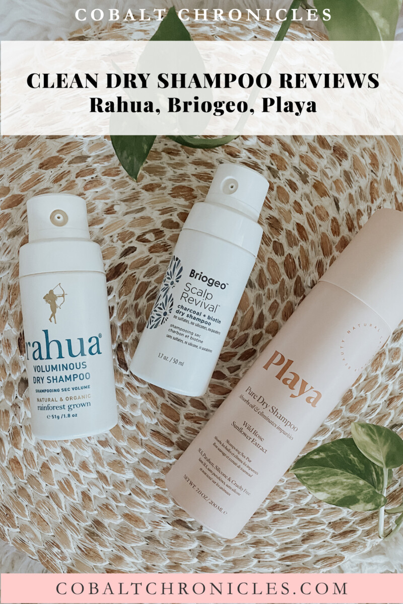 Review of 3 Clean Dry Shampoos Rahua, Briogeo, Playa