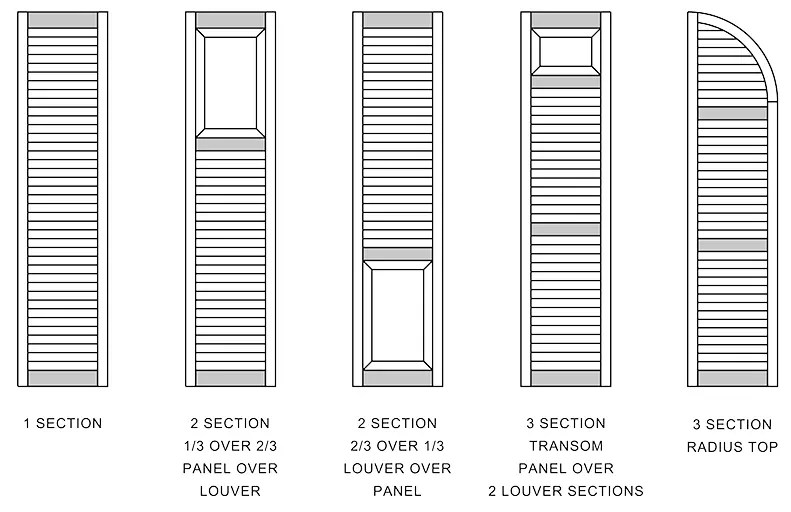 Wood Louver Blinds Cobblestone Millworks