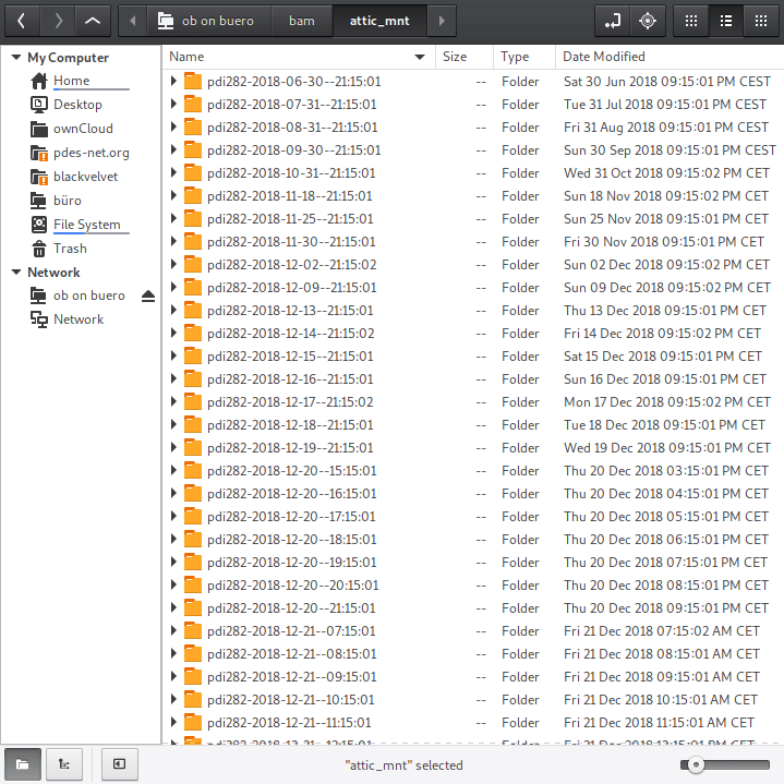 A simple automated backup scheme Cobra's bits