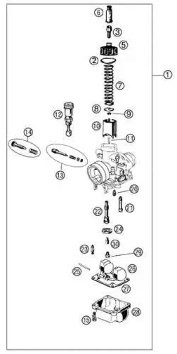 CARBURETOR FLOAT BOWL SCREW DELLORTO Cobra Moto Australia