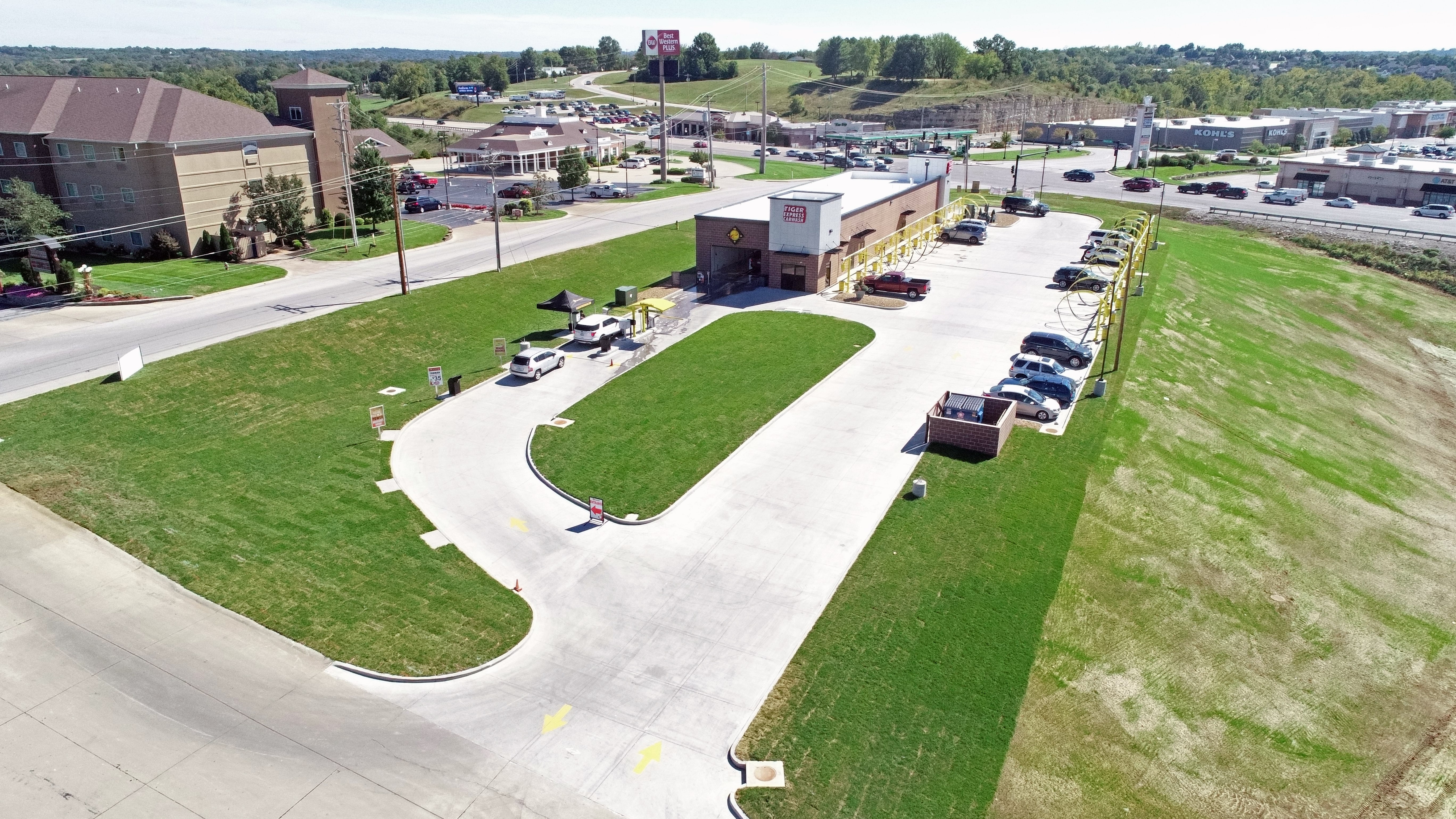 Tiger Express Carwash Site Design / Construction Cochran