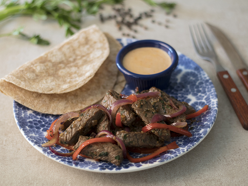 Cocina Al Chile FAJITAS DE CARNE Una excelente opción para cenar.