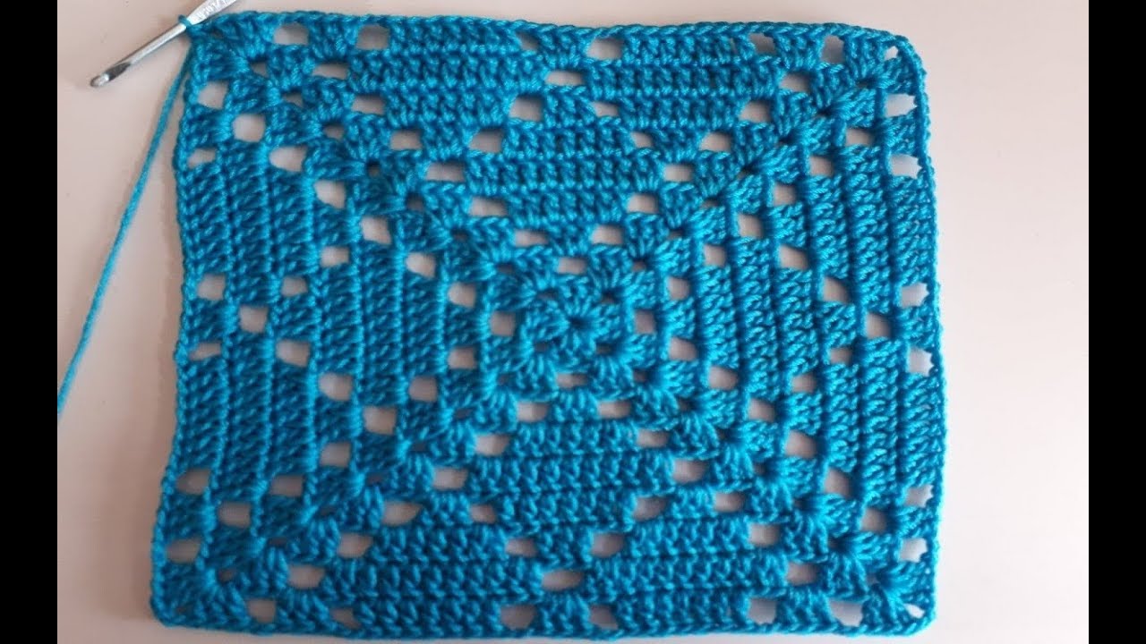 cuadro a crochet paso a paso facil de tejer cuadrado a crochet