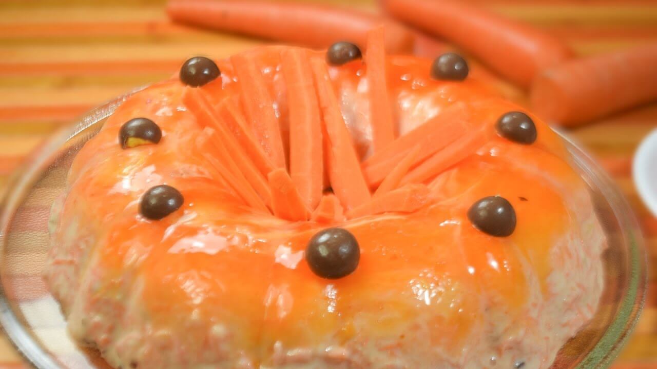 Gelatina de Zanahoria Riquisima Cocinando Con Angel