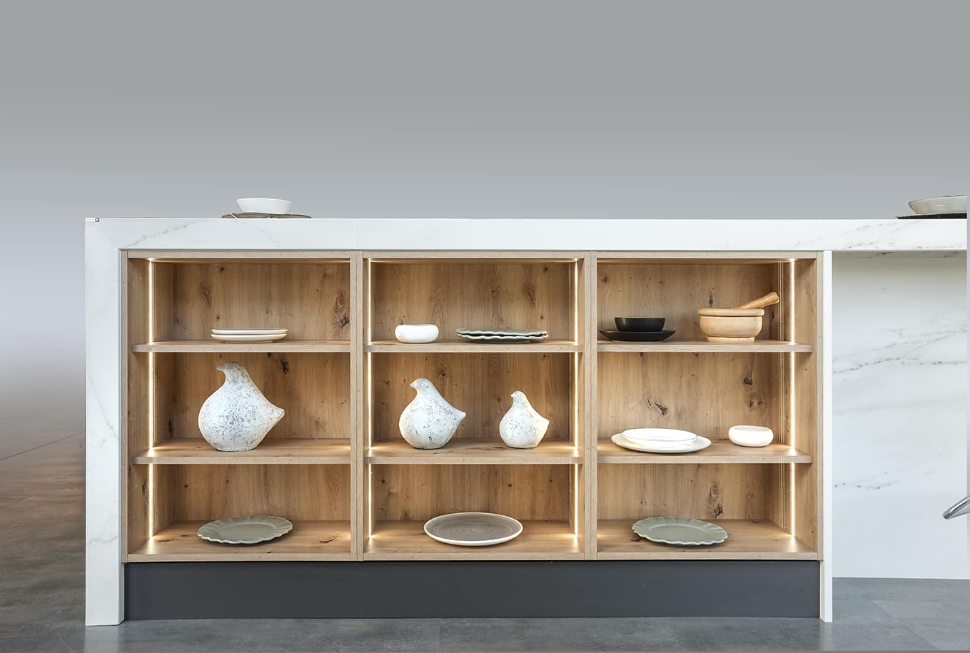 Cocinas con Mueble Decorativo Roble Amazona