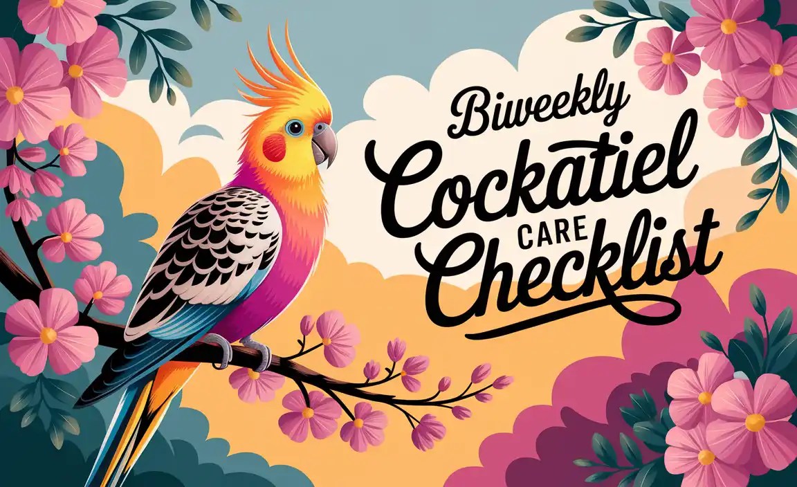 Biweekly Cockatiel Care Checklist