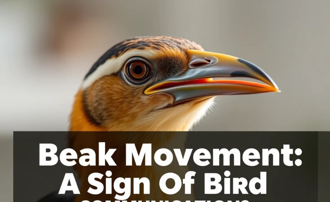 Beak Movement as a Communication Tool