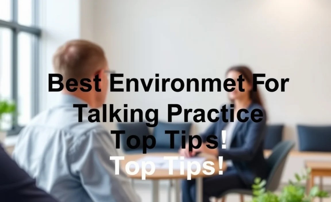 Best Environment For Talking Practice: Top Tips!