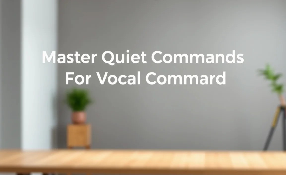 Choosing the Right Quiet Command