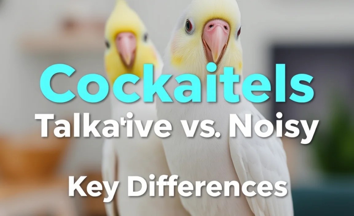 Cockatiels: Talkative Vs Noisy – Key Differences