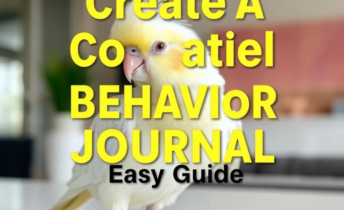 Create A Cockatiel Behavior Journal: Easy Guide