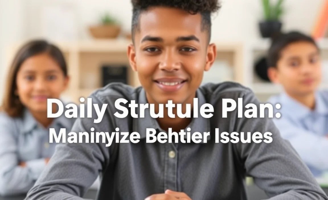 Daily Structure Plan: Minimize Behavioral Issues