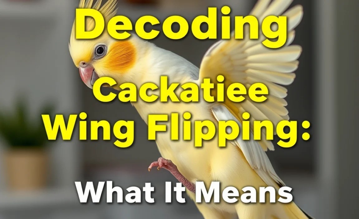 Decoding Cockatiel Wing Flipping: What It Means