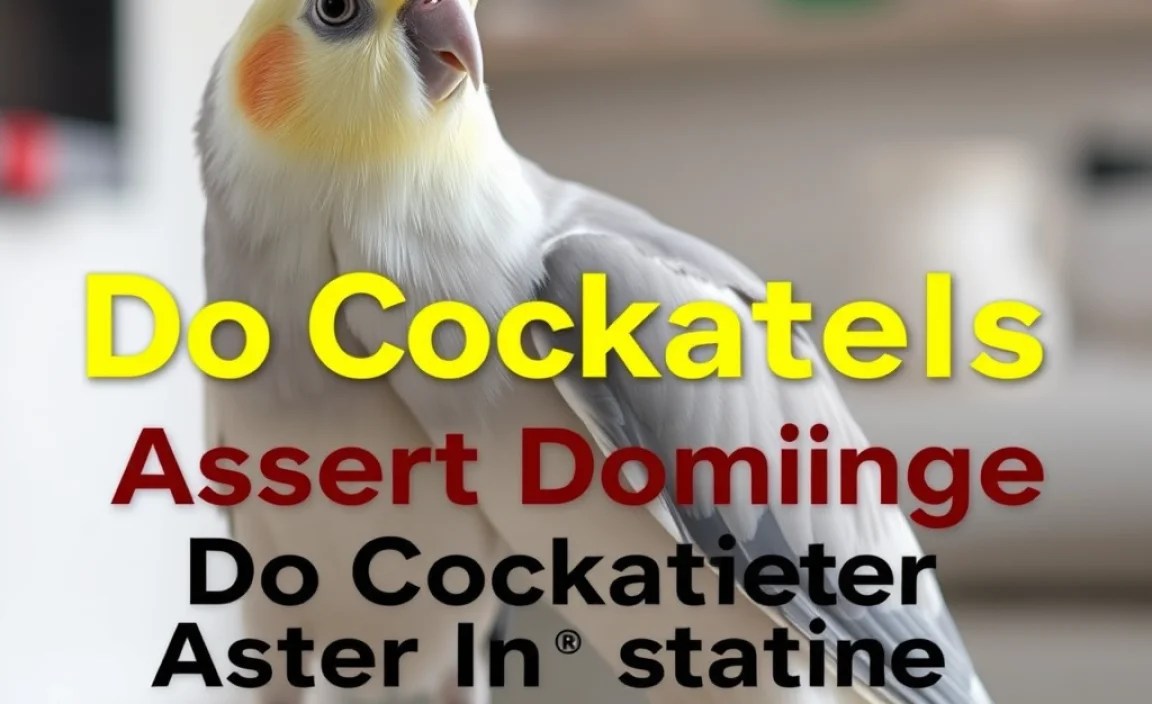 Do Cockatiels Assert Dominance Through Posture?