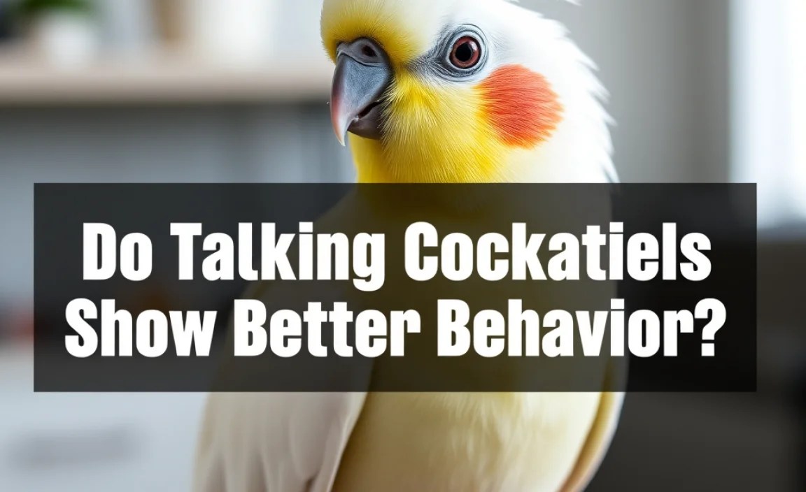 Do Talking Cockatiels Show Better Behavior?
