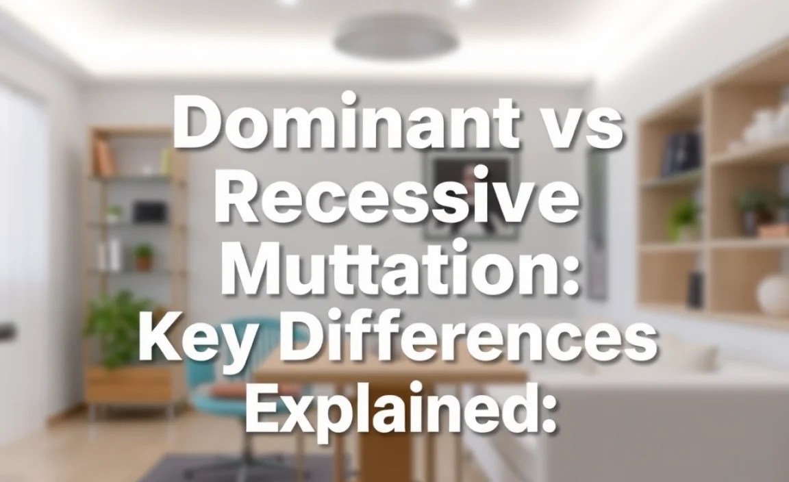 Dominant Vs Recessive Mutation: Key Differences Explained