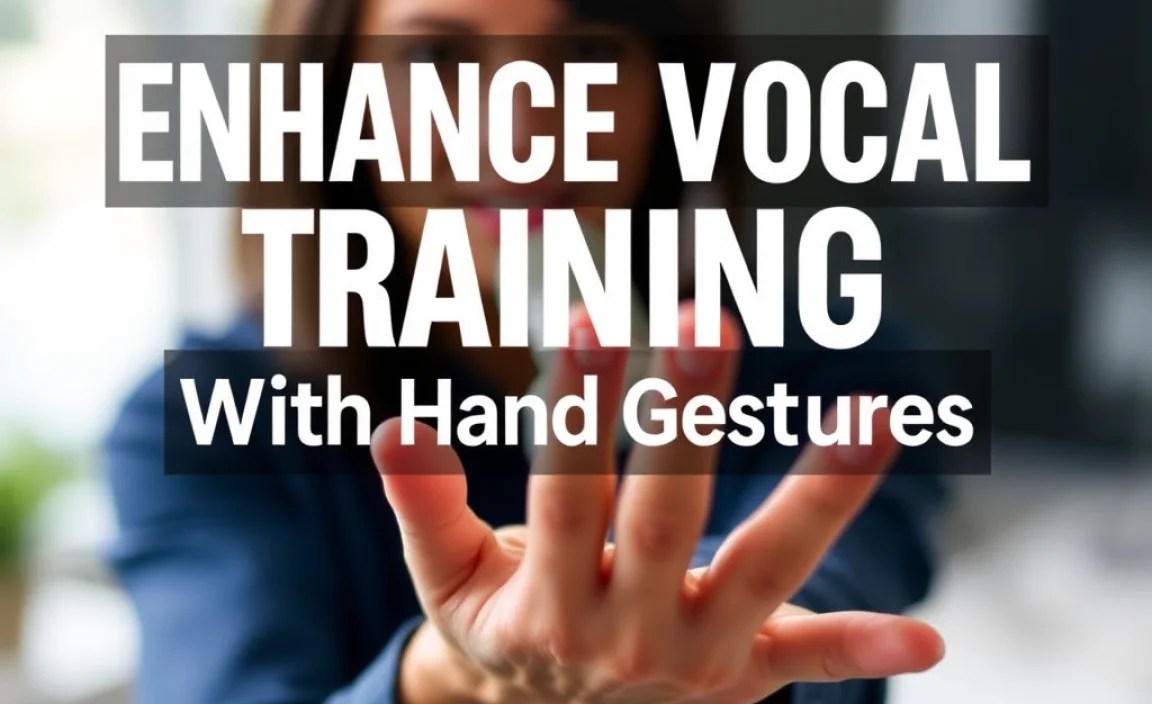 Enhance Vocal Training With Hand Gestures
