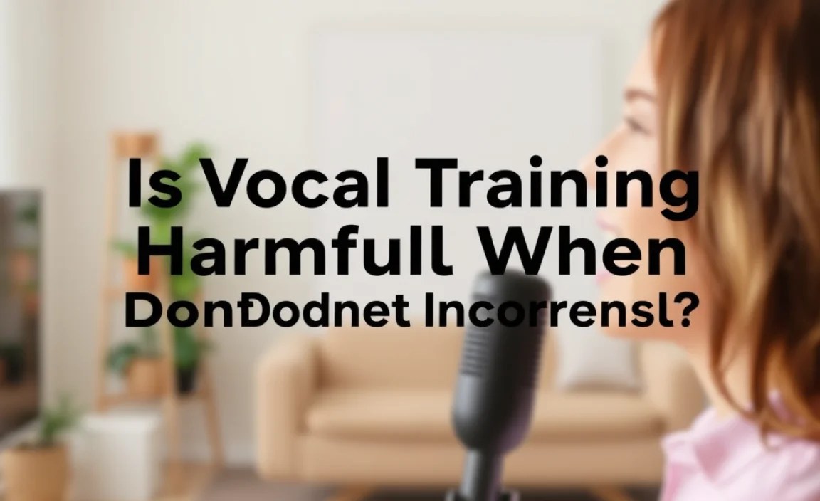 Is Vocal Training Harmful When Done Incorrectly?