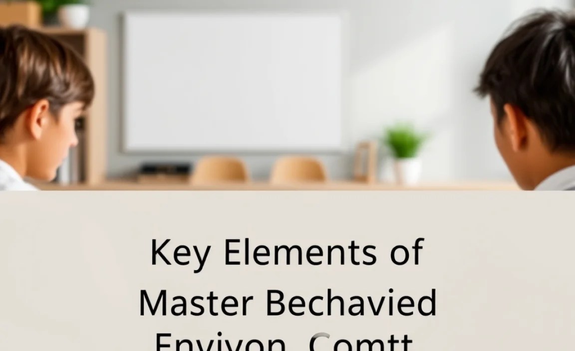 Key Elements of a Structured Environment