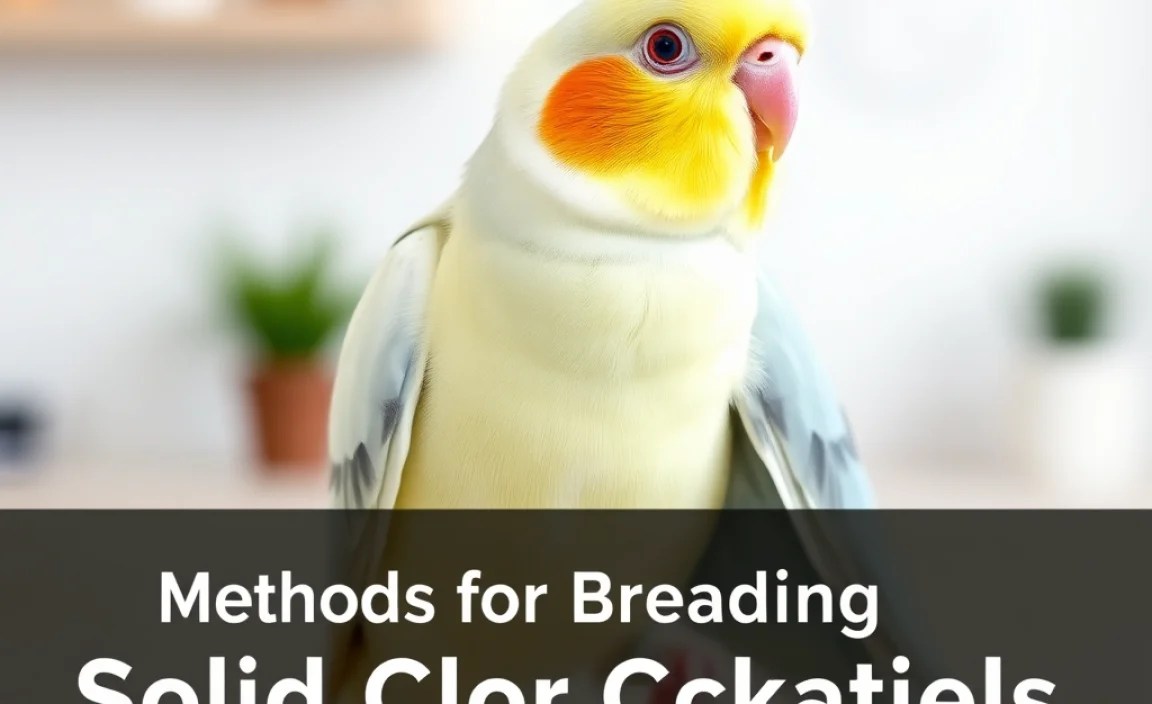Methods for Breeding Solid Color Cockatiels
