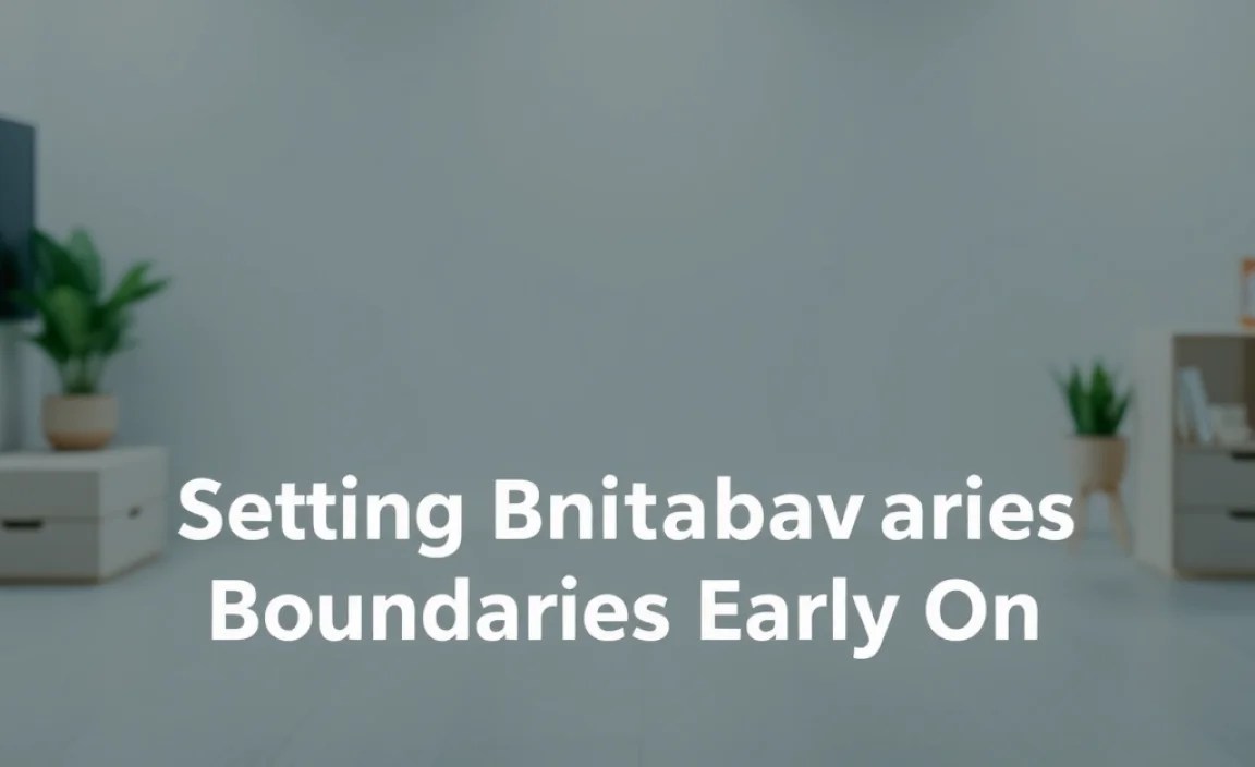 Setting Behavior Boundaries Early in Training
