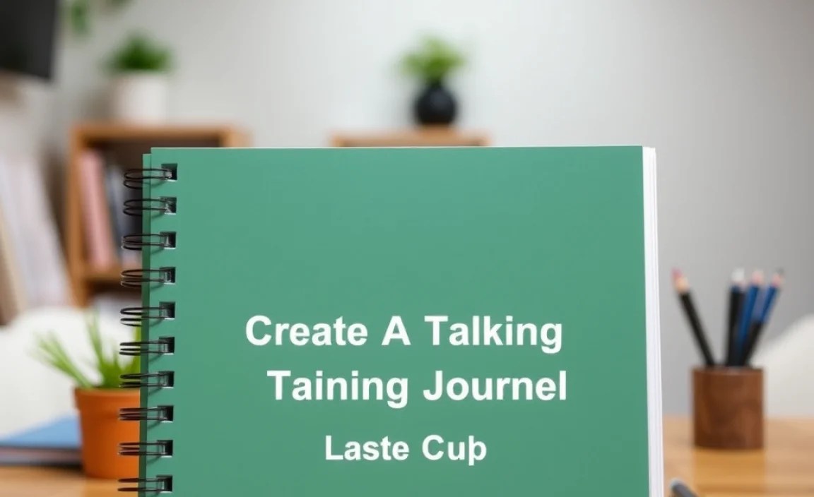 Setting Up Your Talking Training Journal
