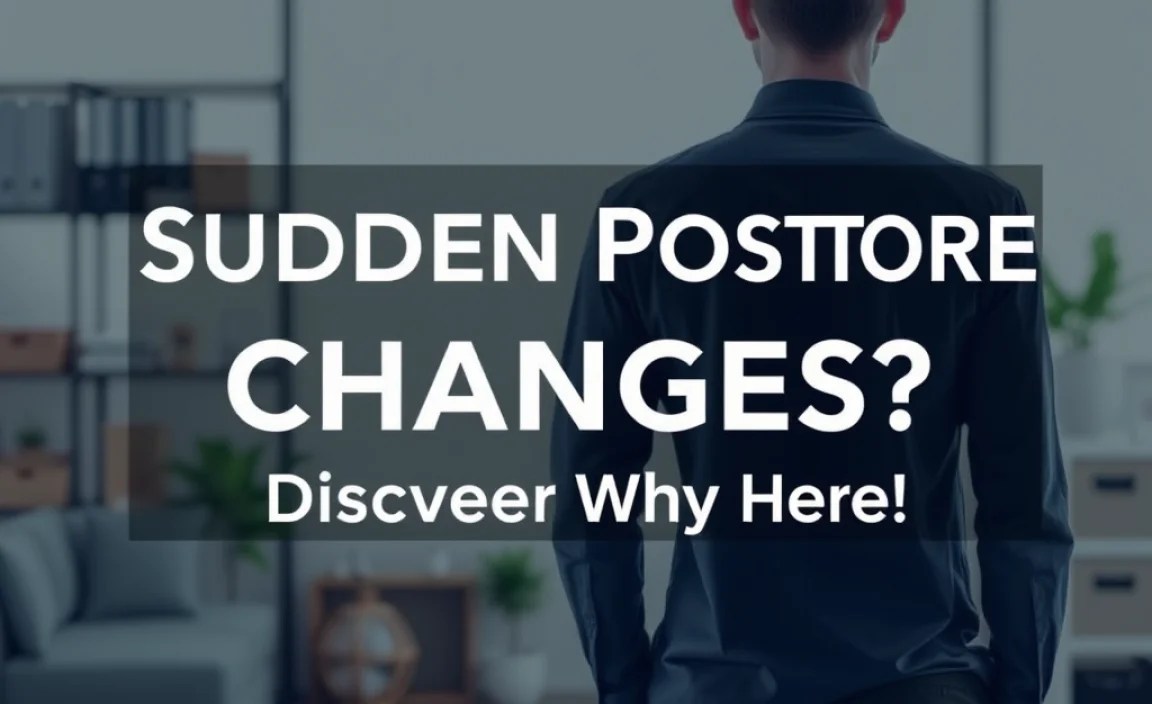 Sudden Posture Changes? Discover Why Here!